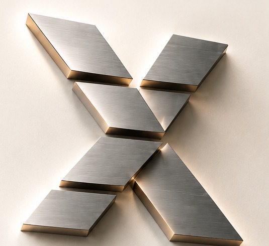 Metallisches EchelonX Symbol